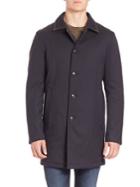 Saks Fifth Avenue Collection Reversible Quilted Wool Blend Coat