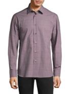 Brioni Geometric Regular-fit Cotton Button-down Shirt