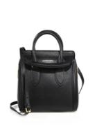 Alexander Mcqueen Heroine Small Textured Leather Tote