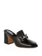 Tod's Double T Leather Clogs
