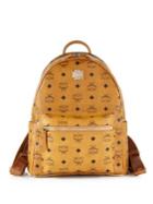 Mcm Stark Small Coated Canvas Monogram Backpack