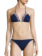 Shoshanna Bahamas Beaded String Bikini Top