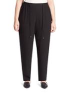 Eileen Fisher, Plus Size Silk Drawstring Ankle Pants