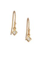 Zoe Chicco Diamond & 14k Yellow Gold Princess Drop Earrings
