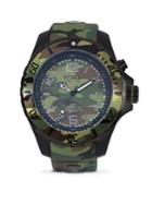 Kyboe Stainless Steel Camo Strap Watch