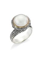 Konstantino Thalia 18k Yellow Gold, Sterling Silver & Cultured Pearl Ring