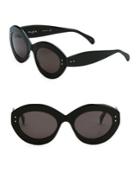 Alaia Enhanced Femininity Black Oval Sunglasses