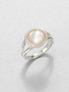 Ippolita Stella Mother-of-pearl, Clear Quartz, Diamond & Sterling Silver Mini Lollipop Ring