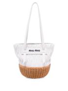 Miu Miu Textured Leather Basket Bag