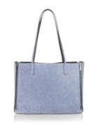 Luana Italy Riley Reversible Leather & Suede Tote