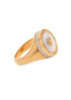 Versace Mother Of Pearl Medusa Ring