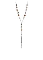 Chan Luu Pyrite & Mixed Stone Sterling Silver Long Dagger Necklace