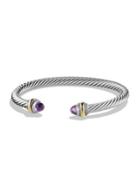 David Yurman Cable Classic Bracelet With Amethyst And Gold