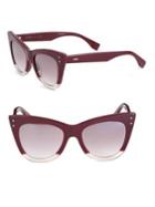 Fendi 52mm Two-tone Cat Eye Sunglasses