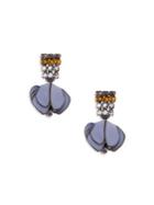 Marni Crystal-embellished Stainless Steel Drop Earrings