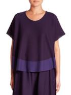 Issey Miyake Berry Knit A-poc Top