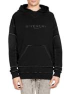 Givenchy Washed Black Logo Hoodie