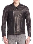 John Elliott Italian Leather Riders Jacket