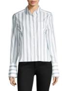 Equipment Huntley Cotton Striped Blouse