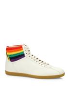 Gucci Bambi Rainbow Leather High-top Sneakers