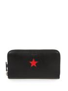 Givenchy Star Leather Zip-around Wallet