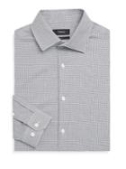 Theory Slim-fit Houndstooth Dress Shirt