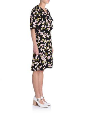 Marni Short-sleeve Floral-print Dress