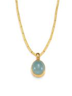 Gurhan Amulet Hue Opal & 24k Yellow Gold Pendant Necklace