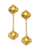 Gurhan Clove 24k Yellow Gold Cielo Long Chain Drop Earrings