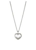 Chopard Happy Hearts Diamond & 18k White Gold Pendant Necklace