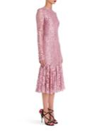 Dolce & Gabbana Jackie Lace Ruffle-hem Dress