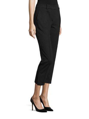 Abs Pinstripe Cropped Pants