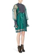 Sacai Sheer Overlay Quilted Dress