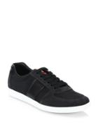 Prada Suede Side Stripe Low-top Sneakers