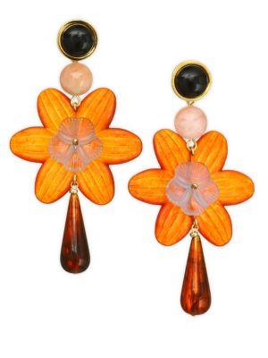 Lizzie Fortunato Sal Flower Earrings