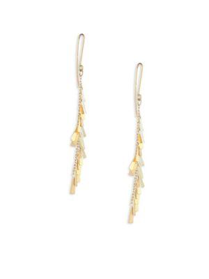 Sia Taylor Fringe 18k Yellow Gold Drop Earrings