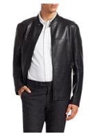 Saks Fifth Avenue Modern Leather Moto Jacket