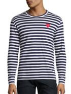 Comme Des Garcons Play Long Sleeve Striped T-shirt