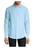 Onia Abe Linen-blend Button-down Shirt