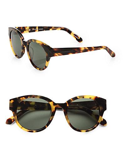 Karen Walker Anywhere Round Sunglasses/tortoise