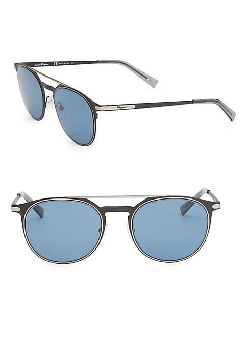 Salvatore Ferragamo Classic 52mm Aviator Sunglasses