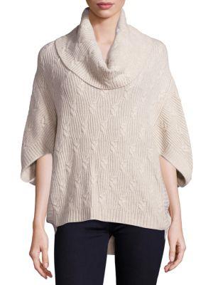 Design History Missy Cashmere Cocoon Fisherman Sweater