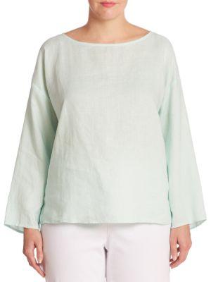 Eileen Fisher, Plus Size Organic Linen Tunic