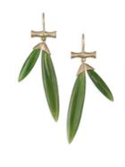 Annette Ferdinandsen Tropical Jade Bamboo Drop Earrings