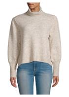 Frame Swingy Marled-knit Turtleneck Sweater