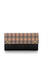 Burberry Small Harris Mini Vintage Check Leather Continental Wallet