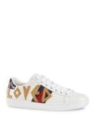 Gucci New Ace Loved Leather Sneakers