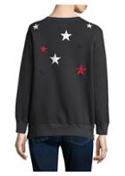 Sundry Double Zip Star Cotton Sweatshirt