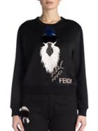 Fendi Karlito Fur-detail Sweatshirt