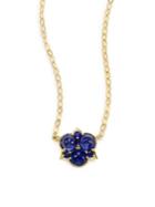 Ila Alisha Blue Sapphire & 14k Yellow Gold Pendant Necklace